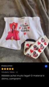 Meia com Foto photo review